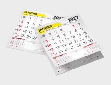 Bloco Calendário para Folhinha 21x23cm  2027